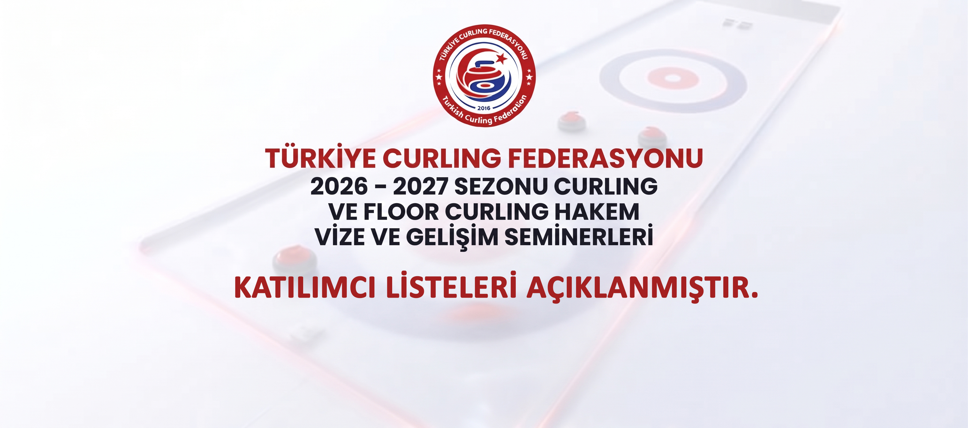 Hakem Seminerleri Güncel Liste Yayımlanmıştır.
