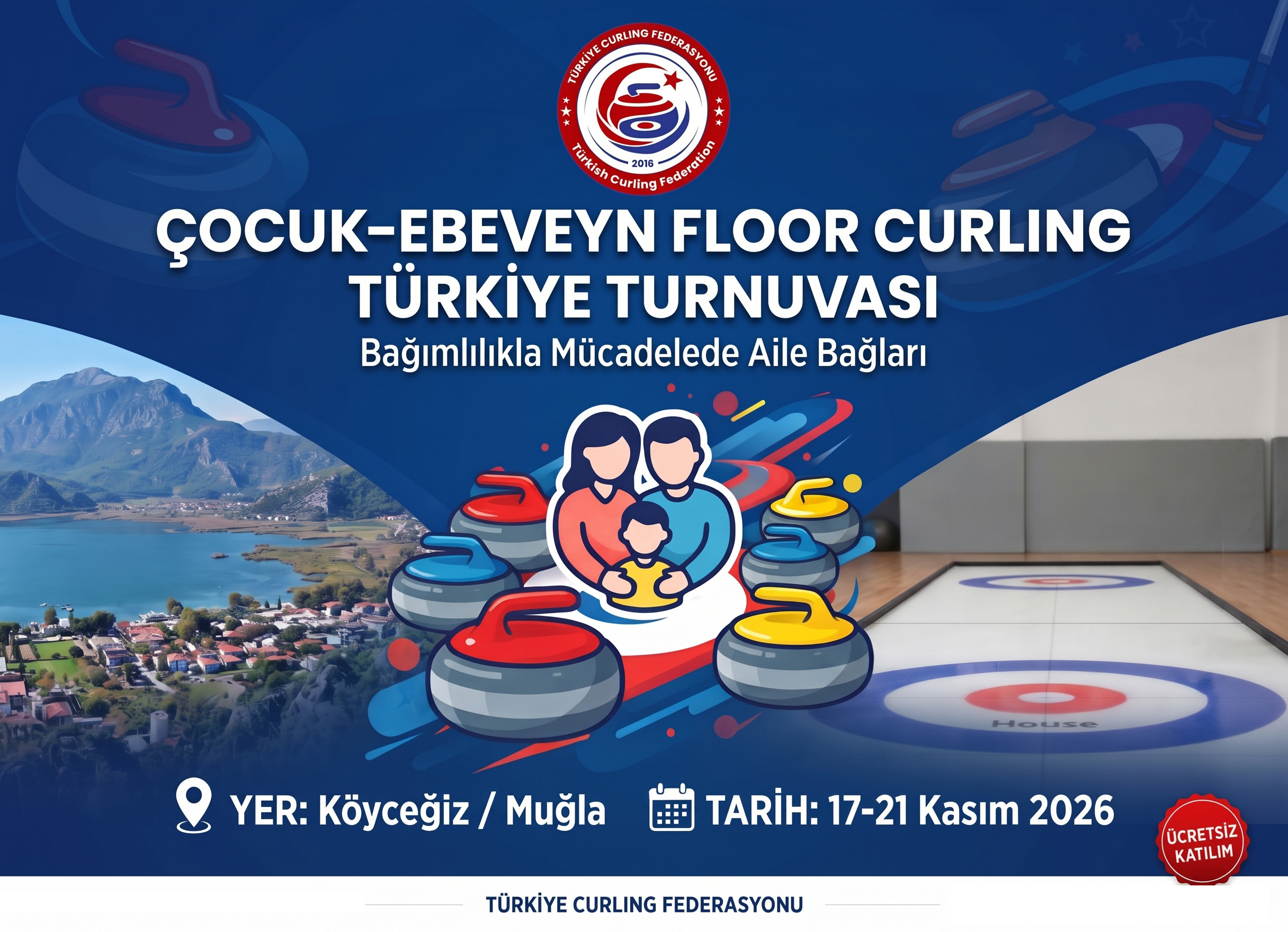 Yeşilay İş Birliğiyle "Çocuk-Ebeveyn Floor Curling Türkiye Turnuvası" Heyecanı Başlıyor!